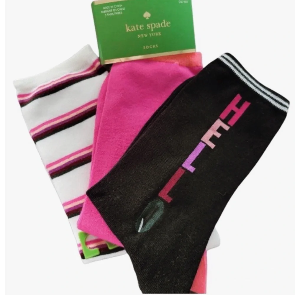 KATE SPADE TROUSER 3 PACK SOCKS SET